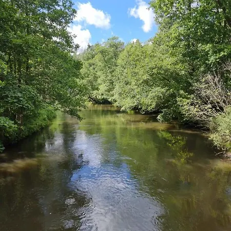 Woodorf-drewnem: Riverside Log With Outdoor Activities Holiday home Ustka