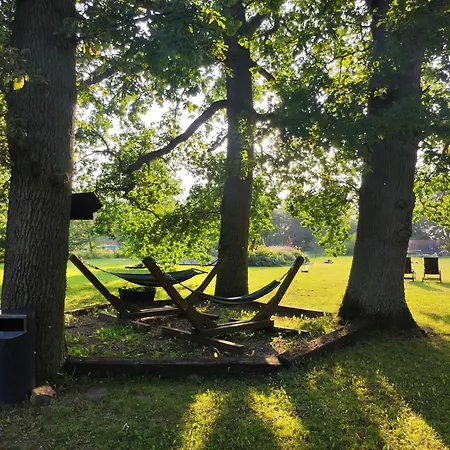 Holiday home Woodorf-drewnem: Riverside Log With Outdoor Activities *